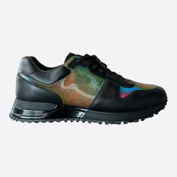 Louis Vuitton Black & Prism 2054 Monogram Iridescent Runaway Sneakers - Picture 1 of 8